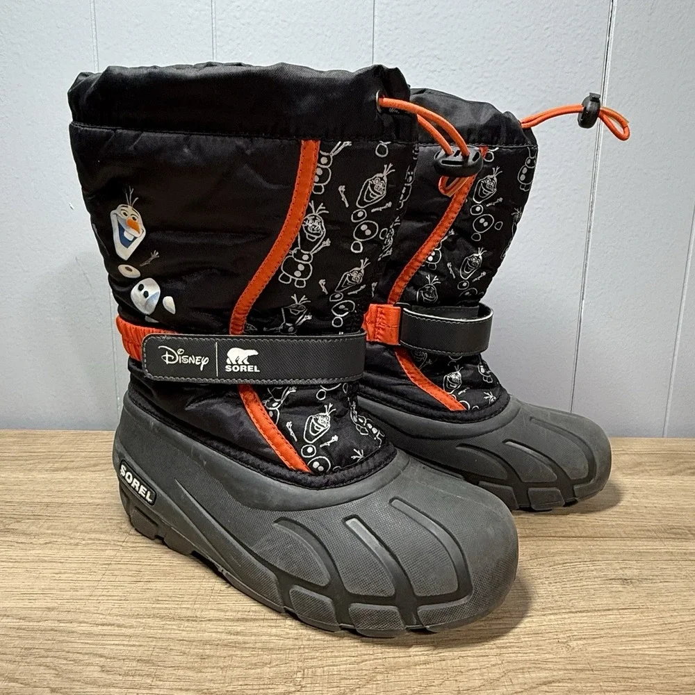 Sorel Disney Frozen Olaf Winter Boots Kids Sz 4‎ Snow Waterproof Insulated Warm